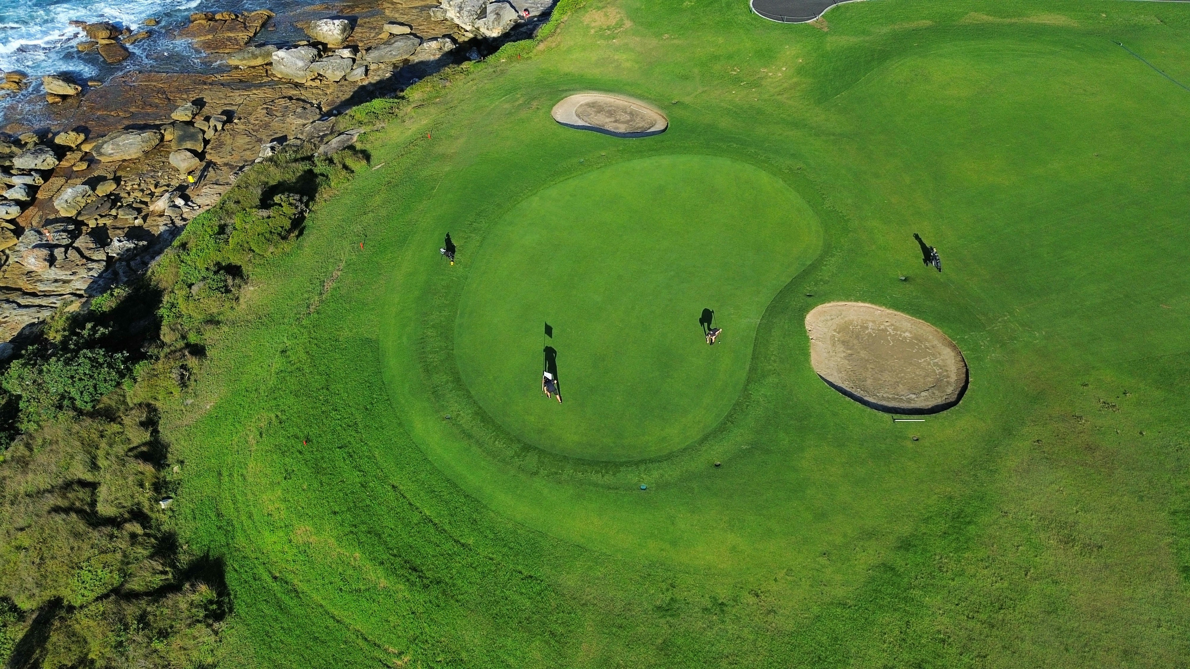 An aerial view of Ballybunion Golf Club's Old Course with its signature dunes and seaside holes