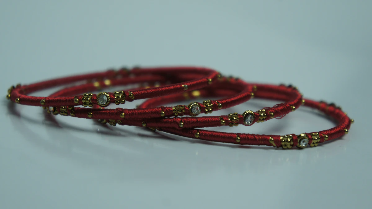 Silk Thread Bangle Set alternate view