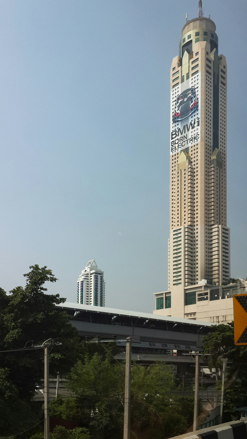 a tall building with a clock on the side of it