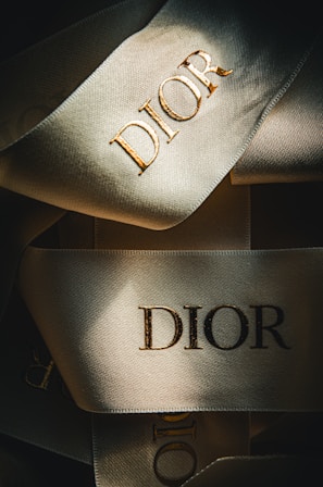 a close up of a pair of shoes with the word dior on it
