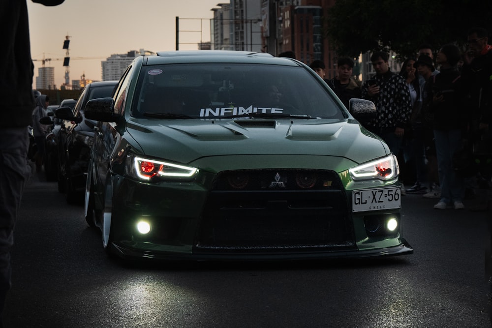 a car that is sitting in the street