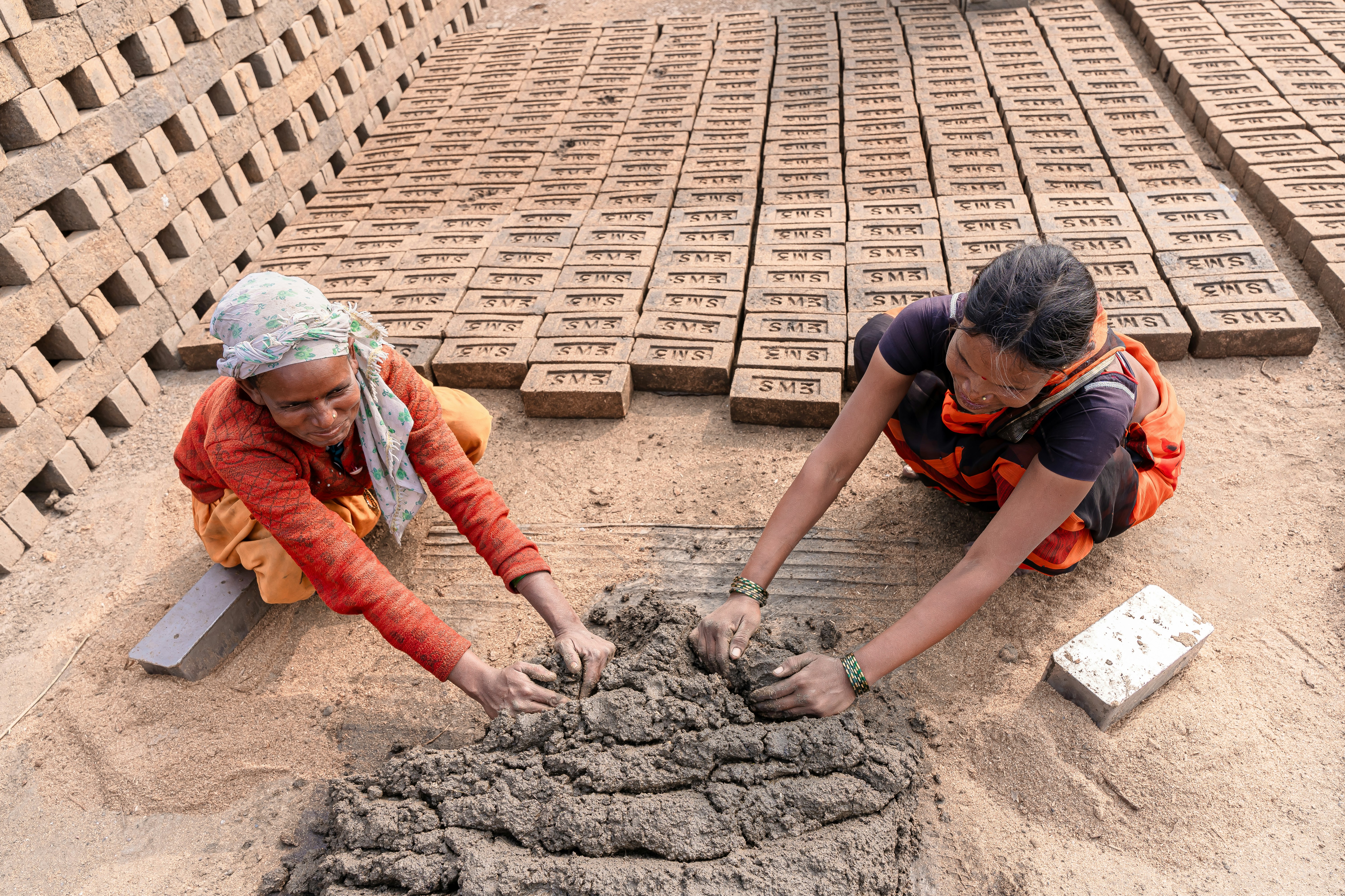 Traditional Adobe Brick Making - step by step process guide
