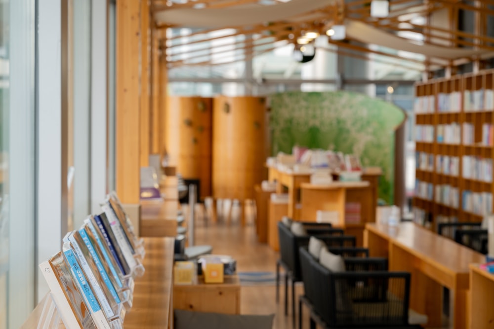 a book store with a lot of books on the shelves