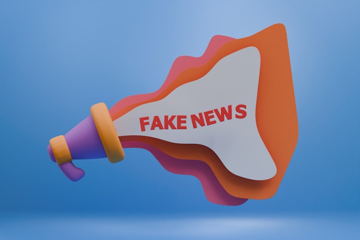 A megaphone distributing fake news.