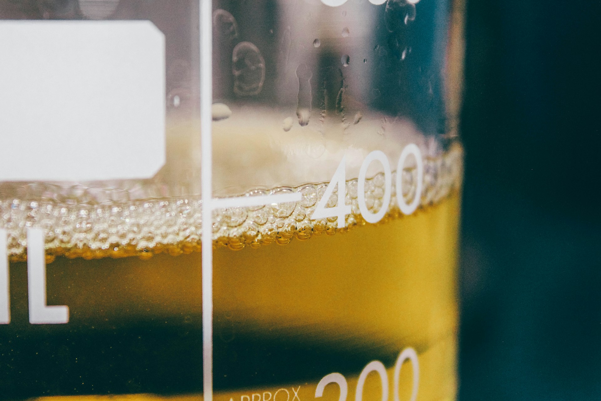 a close up of a glass of beer