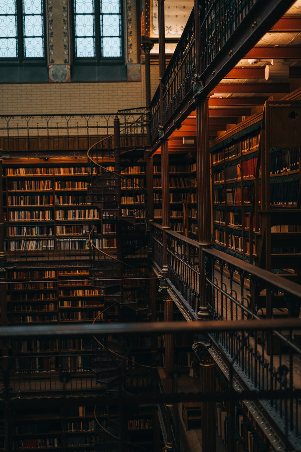 a large library filled with lots of books