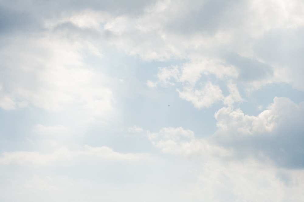 a group of people standing on top of a beach under a cloudy sky