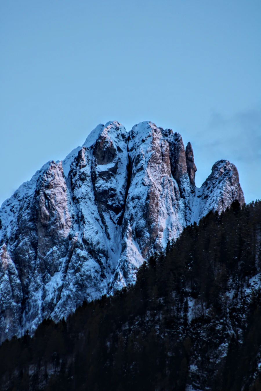 Dolomites peaks in Ortisei, Italy