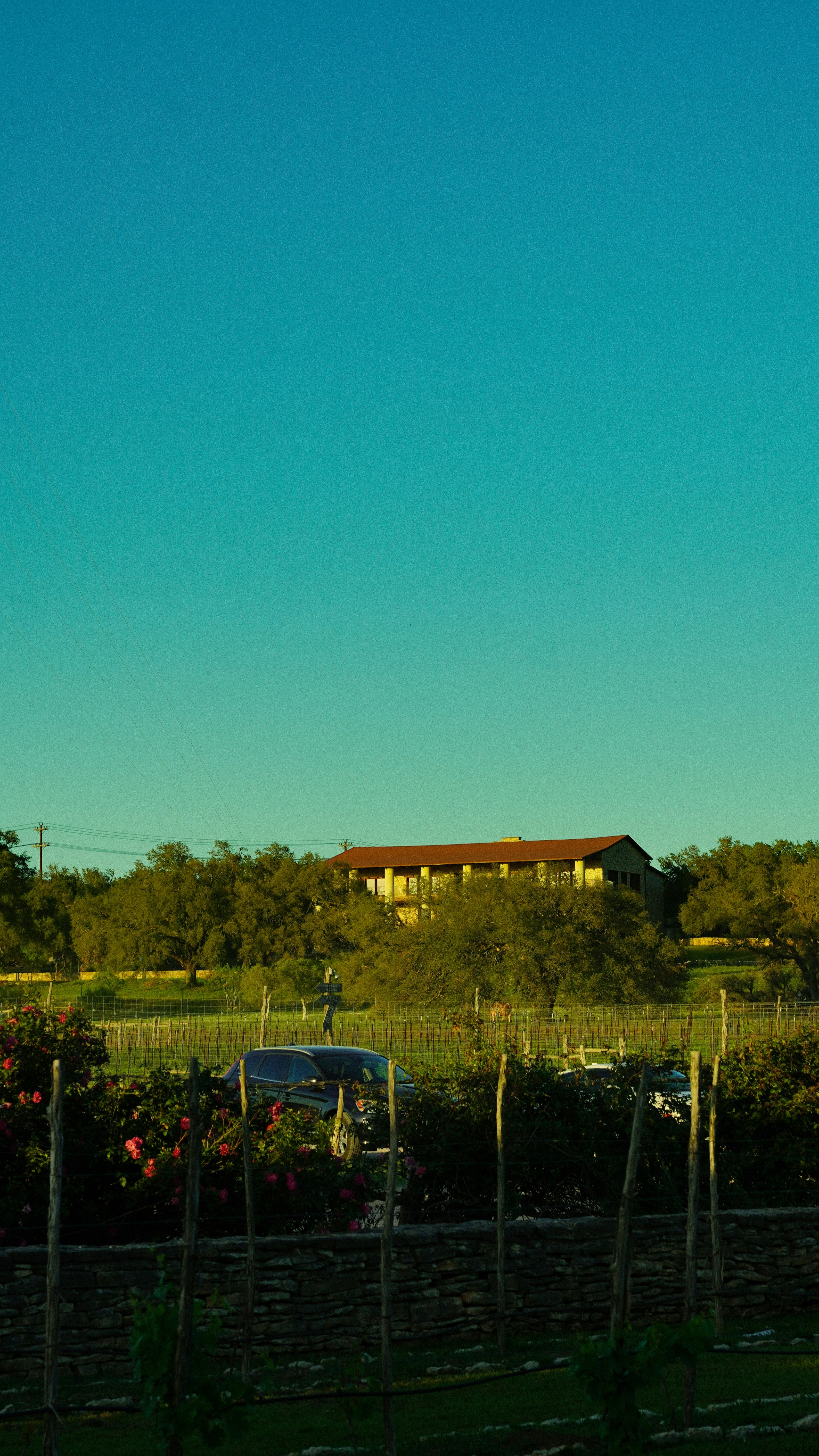 a car is parked in front of a house