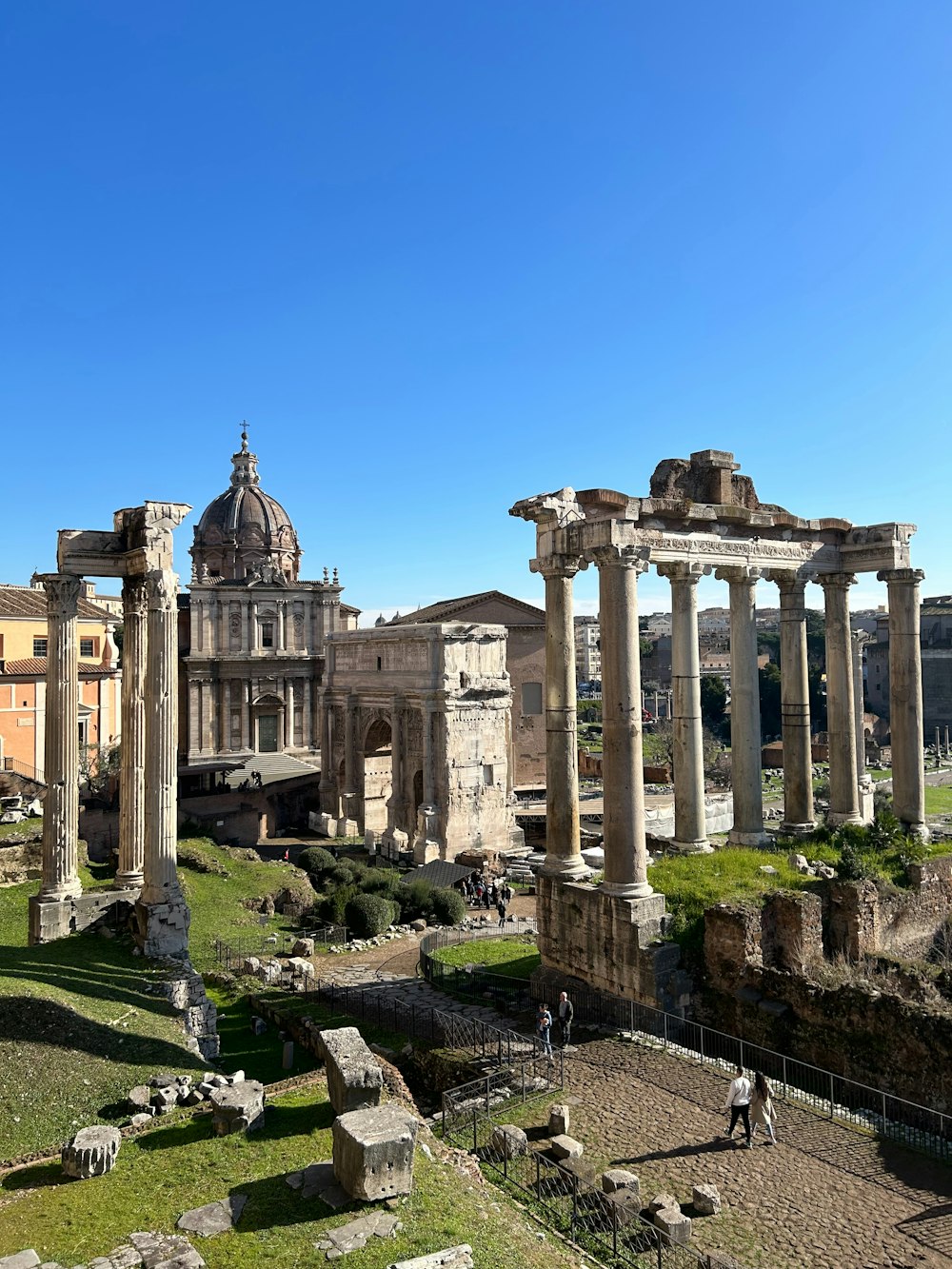 the ruins of the ancient city of rome