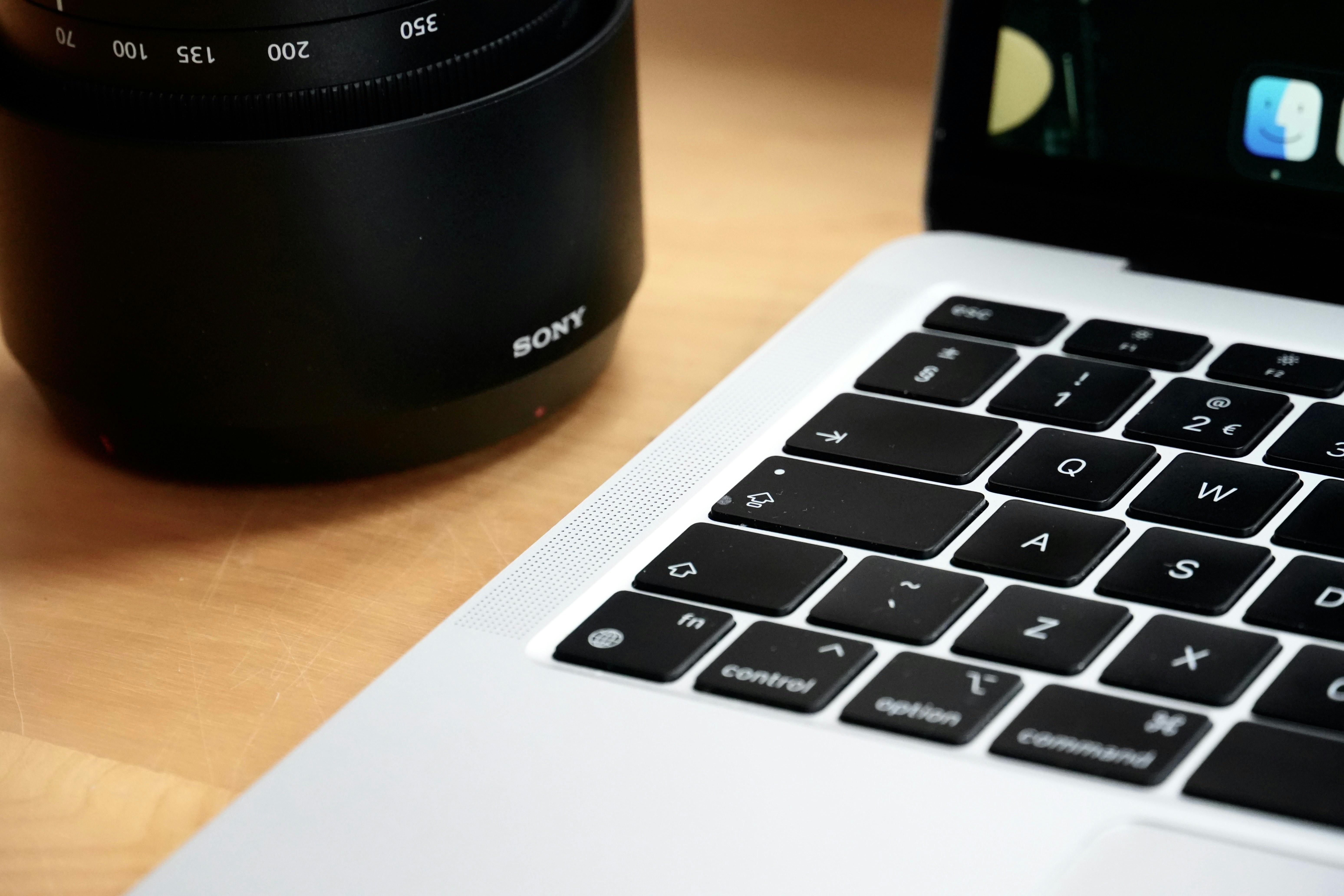 Woman working on laptop