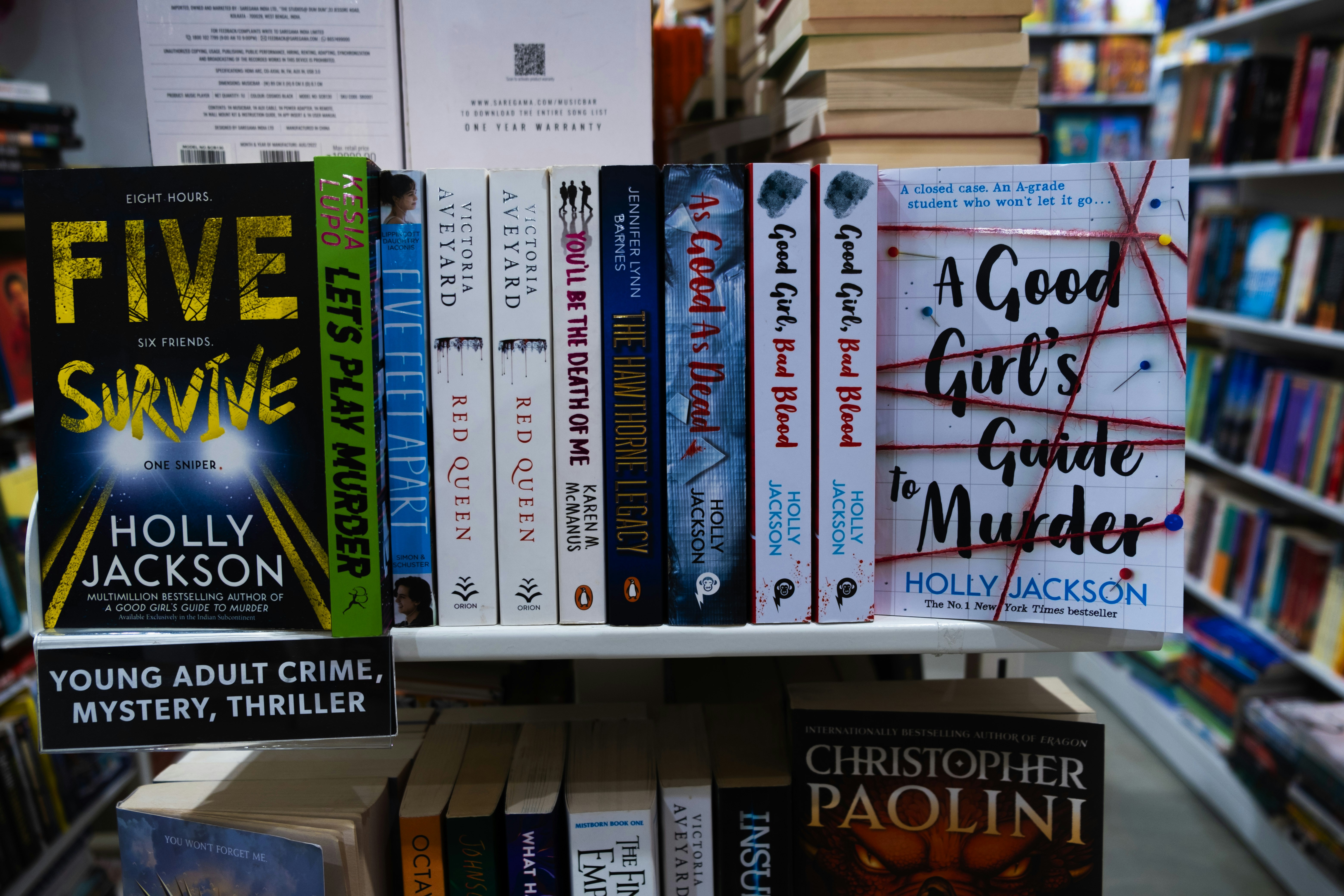 a book shelf filled with lots of books
