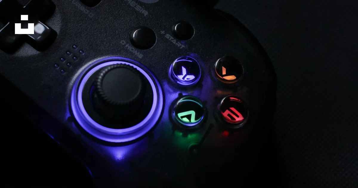 A close up of a video game controller photo – Free Technology Image on ...