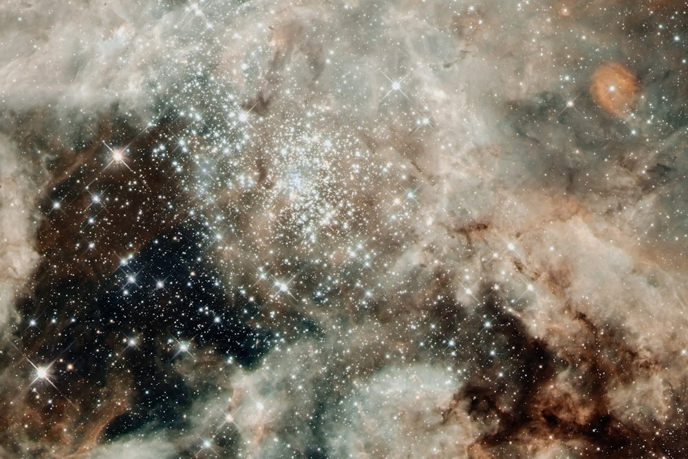 a large cluster of stars in the sky