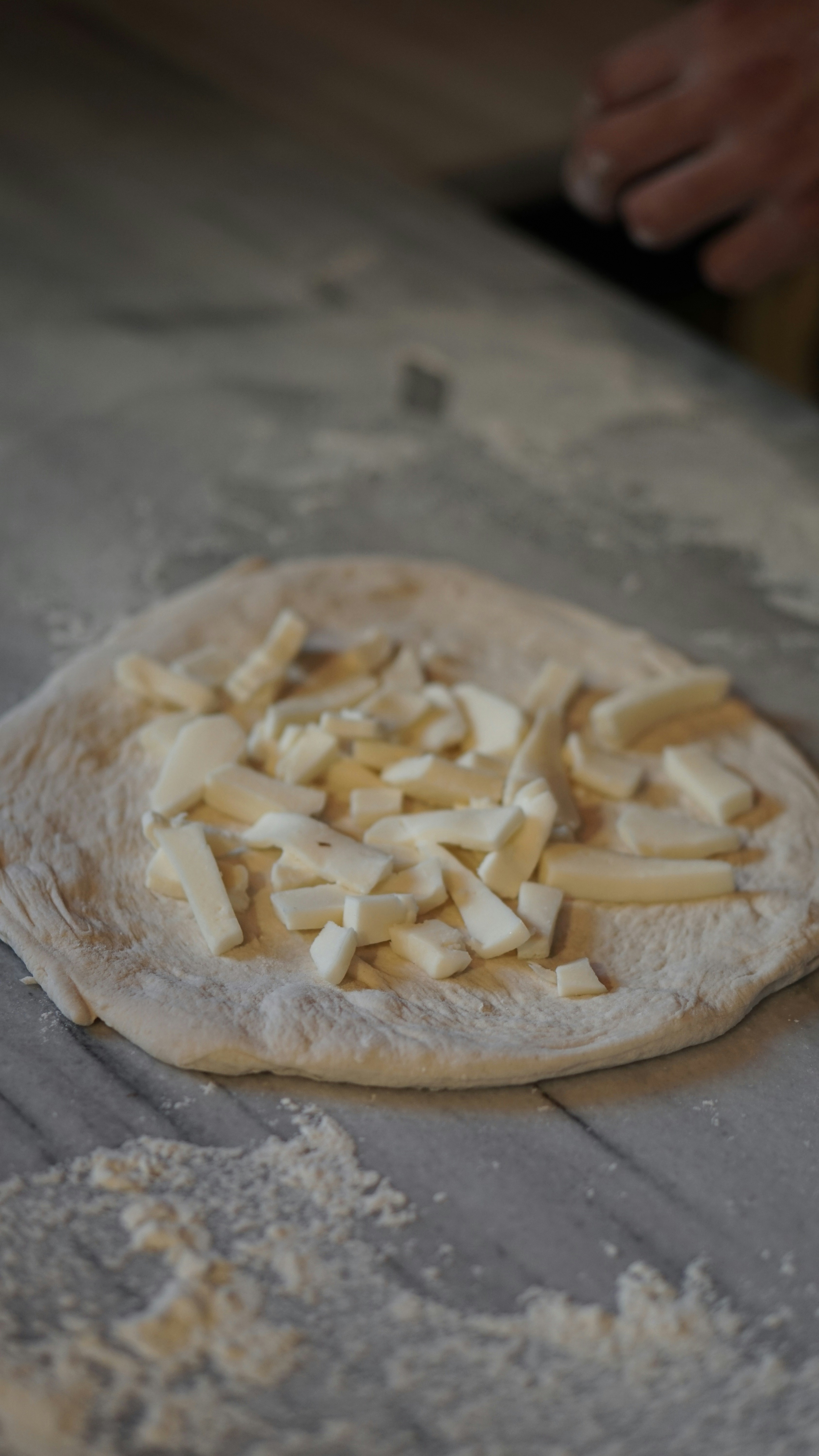 A classic Italian pizza with tomatoes and basil.