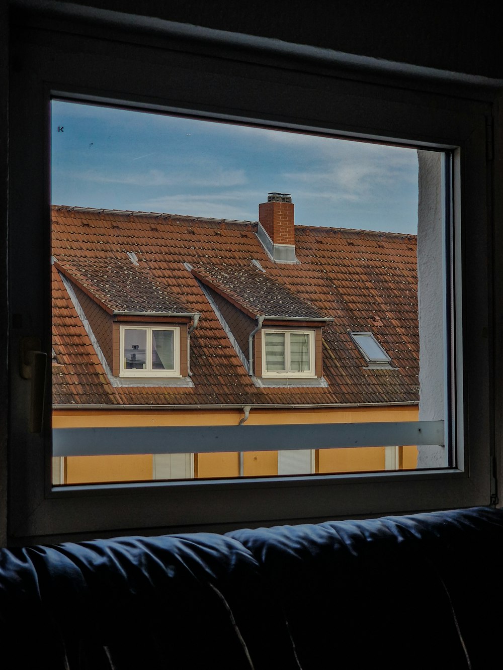 a view of a house from a window
