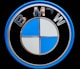 a close up of a bmw emblem on a car