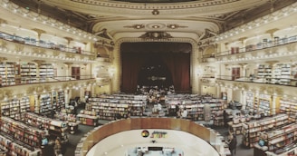 a large library filled with lots of books