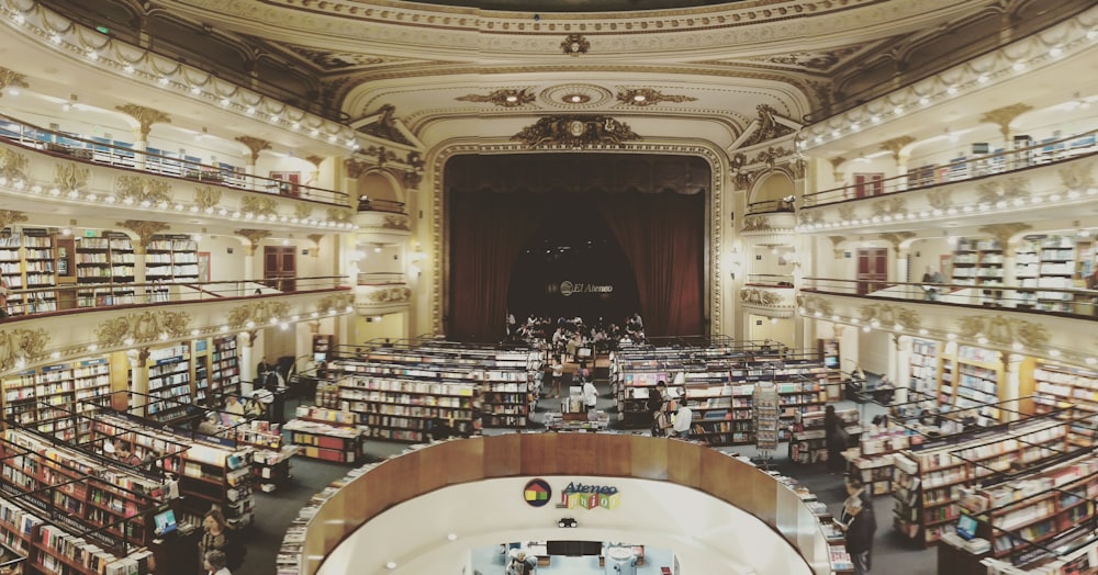 a large library filled with lots of books