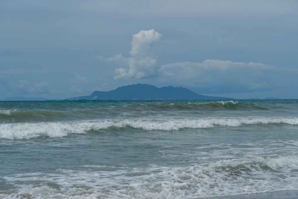 a small island in the middle of the ocean