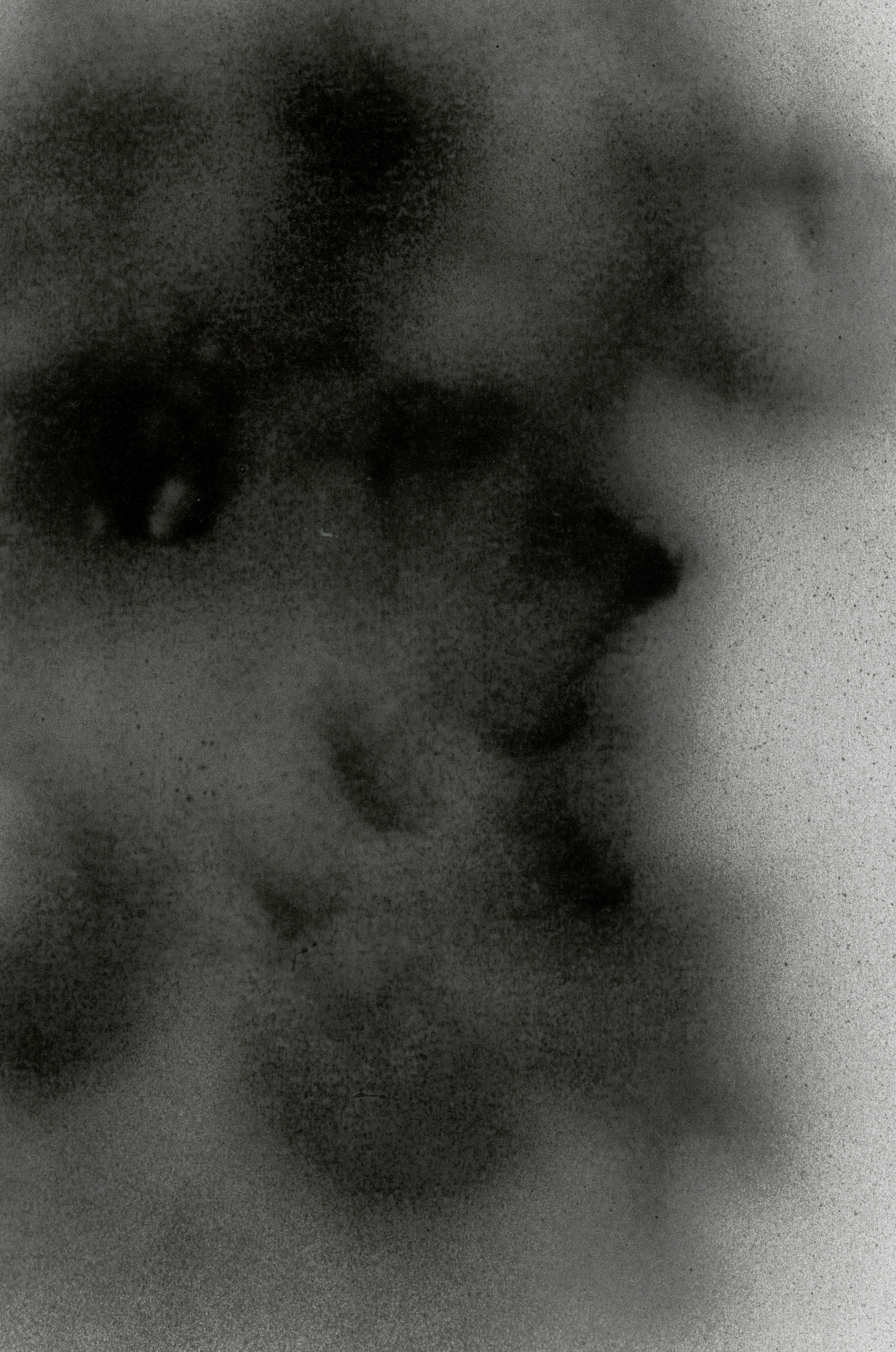 a blurry image of a black and white photo