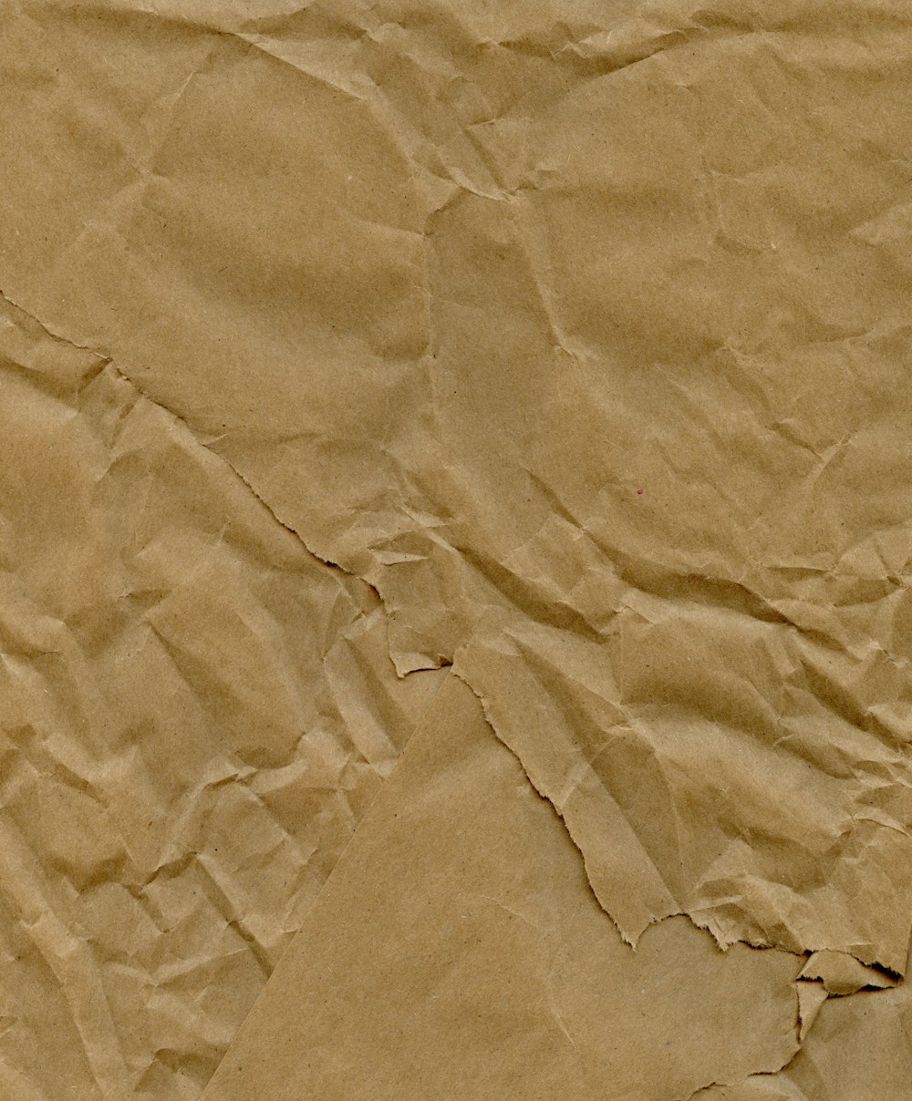 a close up of a piece of brown paper