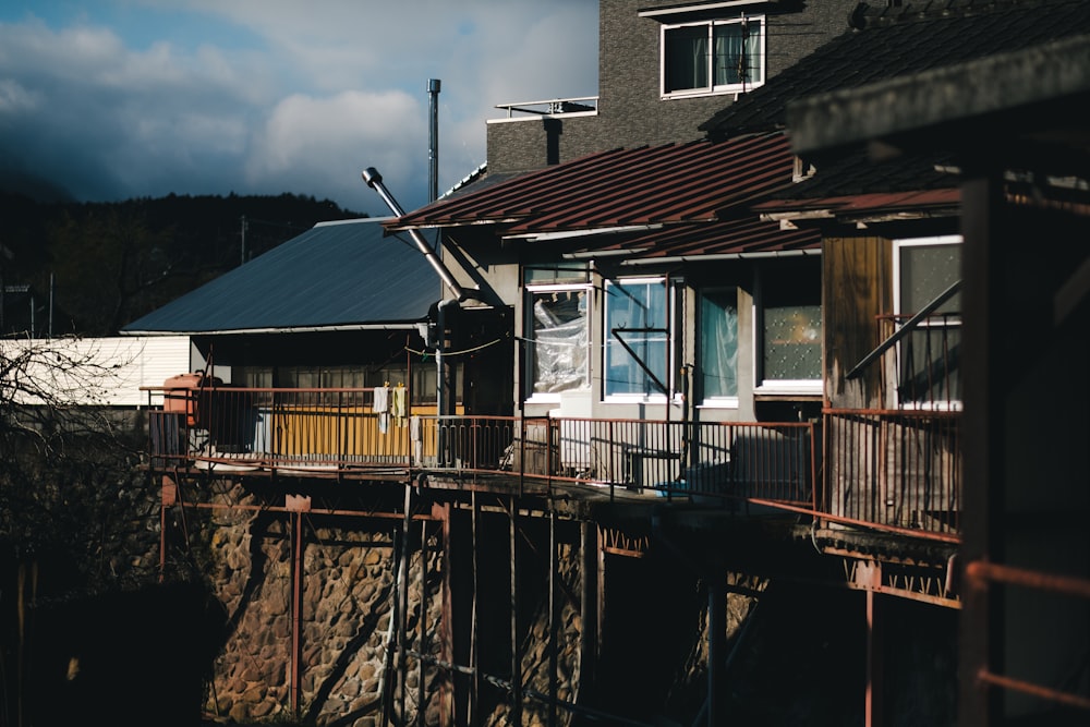 a view of a house from the outside