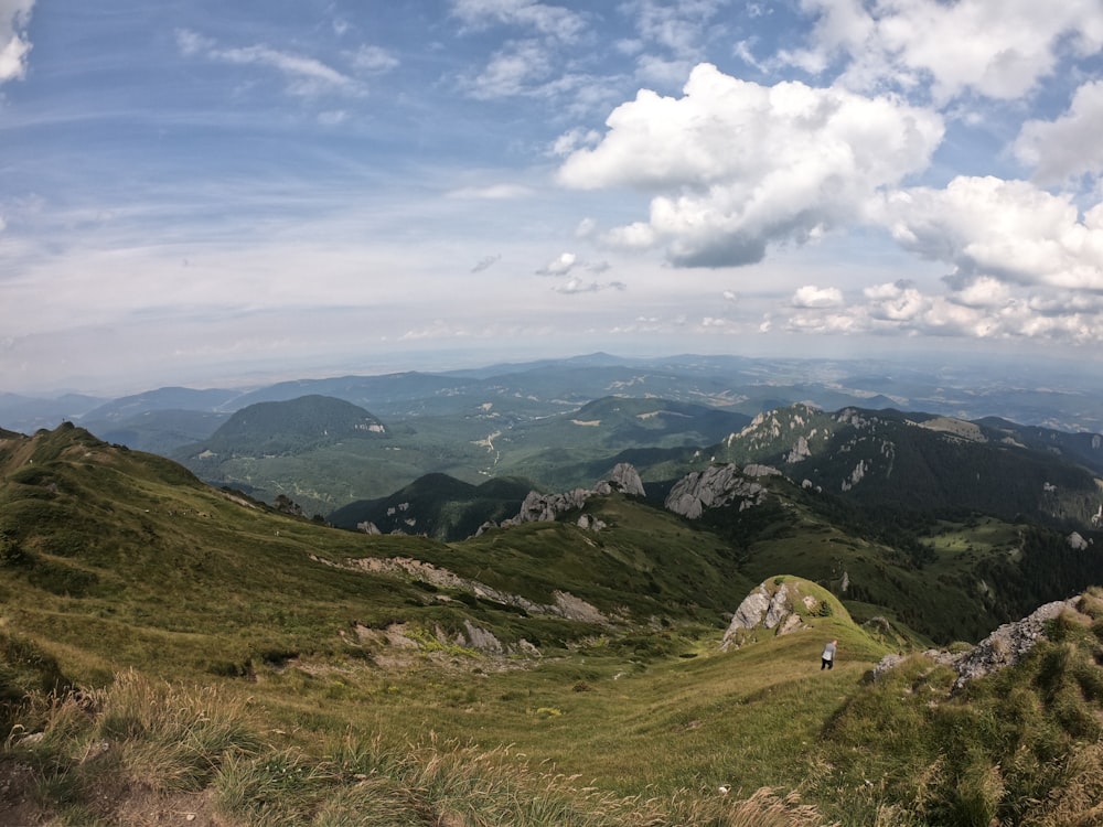 a view of the mountains from a high point of view