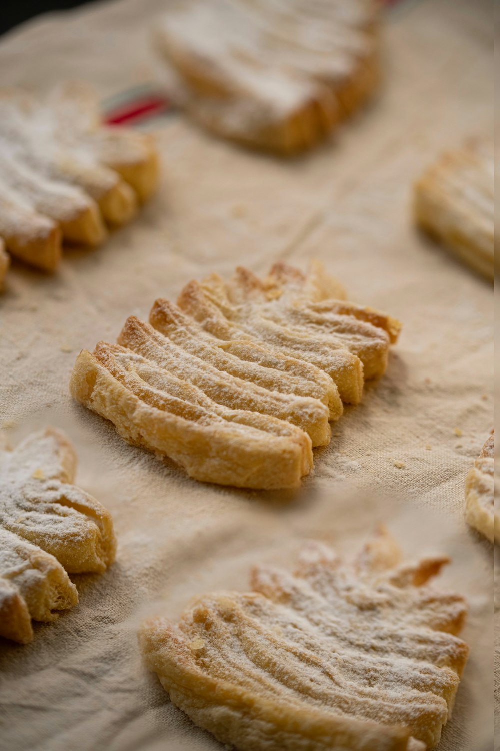 a bunch of cookies that are on a table