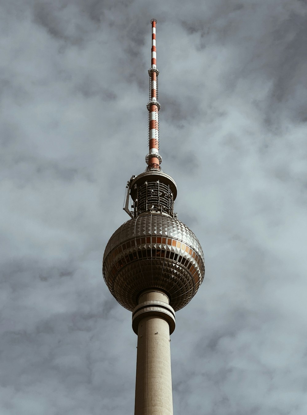 a tall tower with a sky background