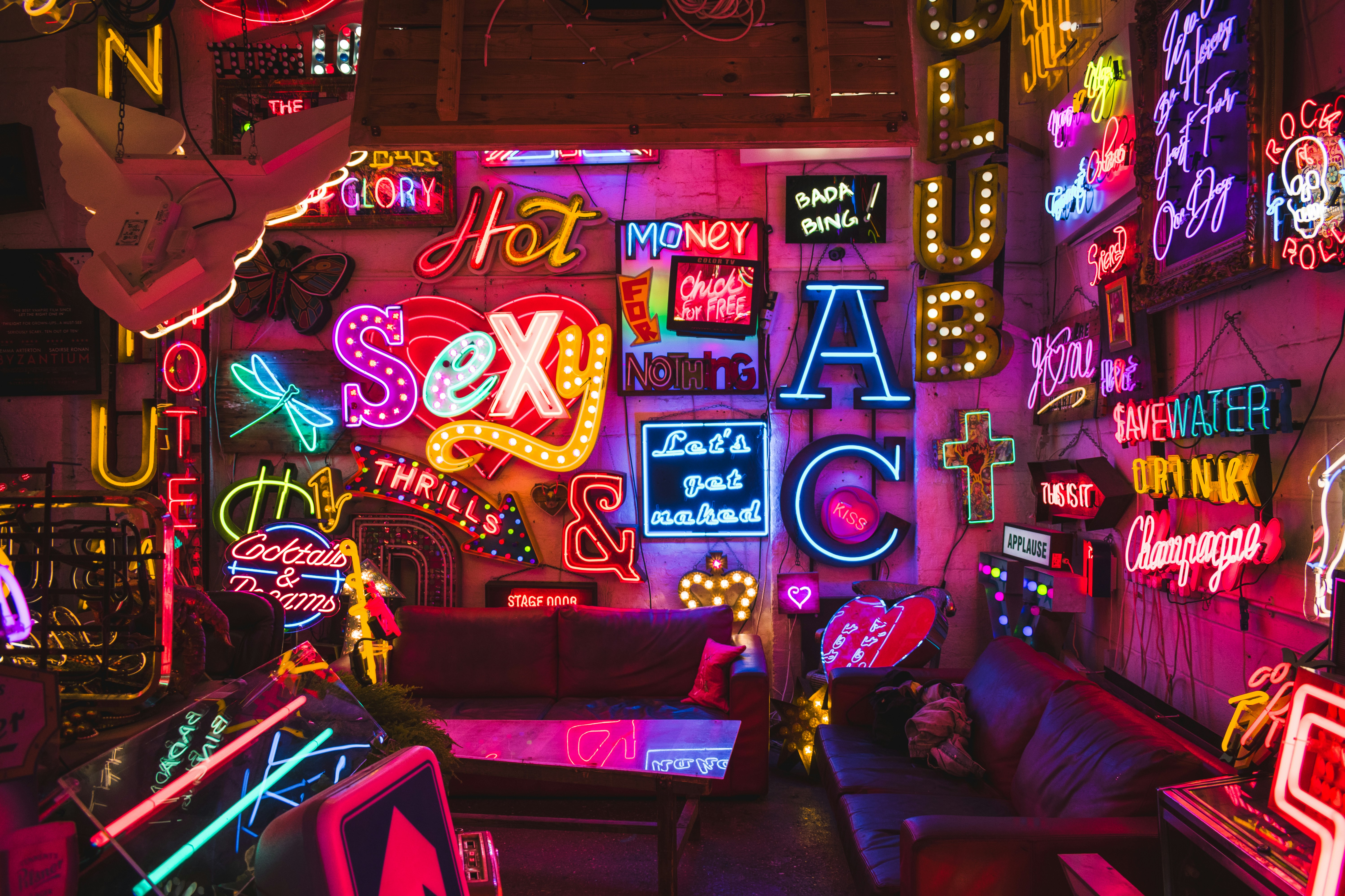 Neon VIP lounge