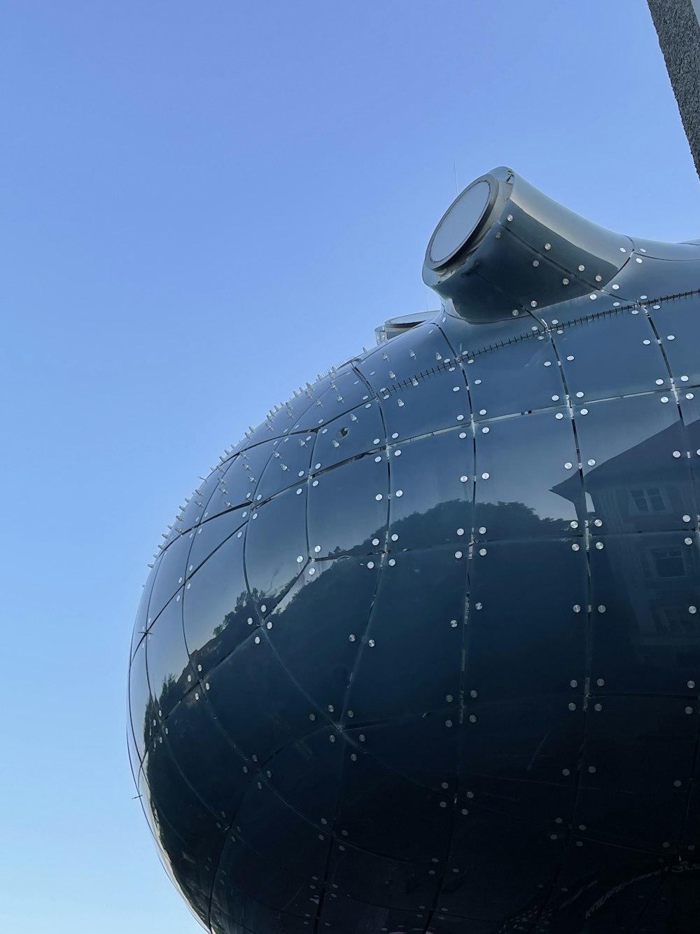 a close up of the nose of an airplane