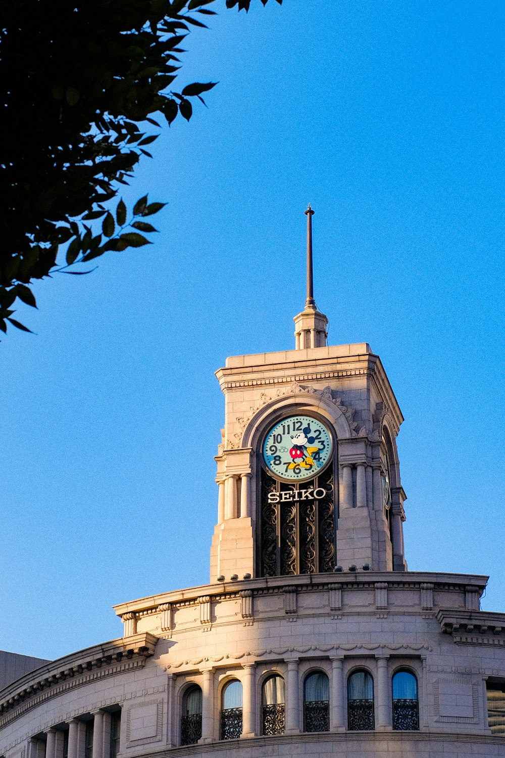 a clock tower on top of a building