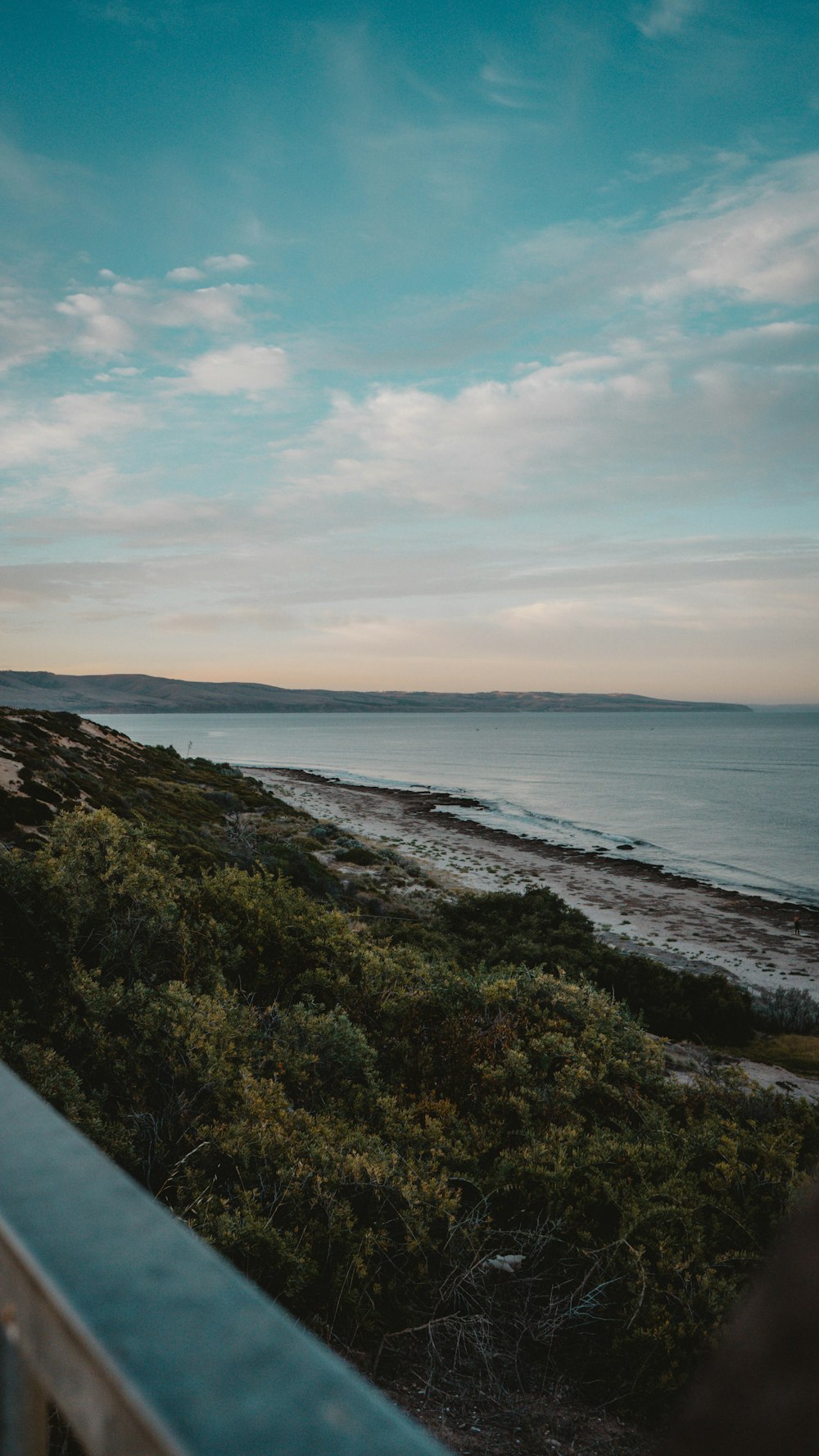 a view of the ocean from a balcony