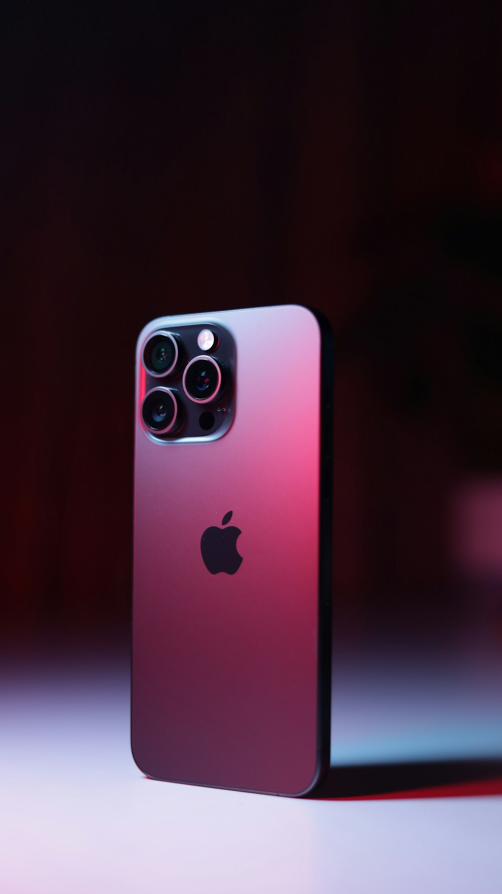 a close up of an iphone on a table