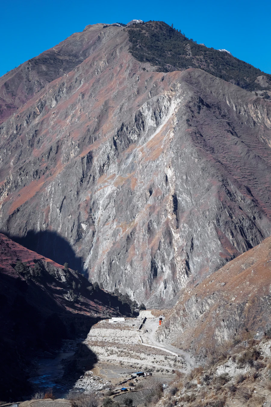 River flowing through a mountain valley