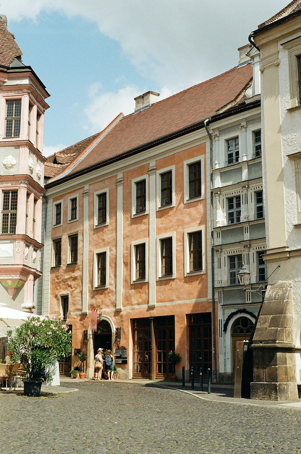 a couple of buildings that are next to each other