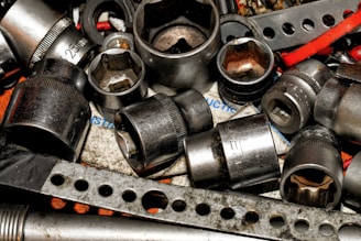 a pile of different types of metal parts