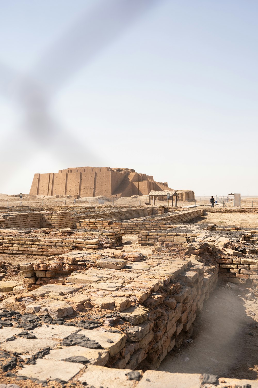 the ruins of the ancient city of perse, in the desert