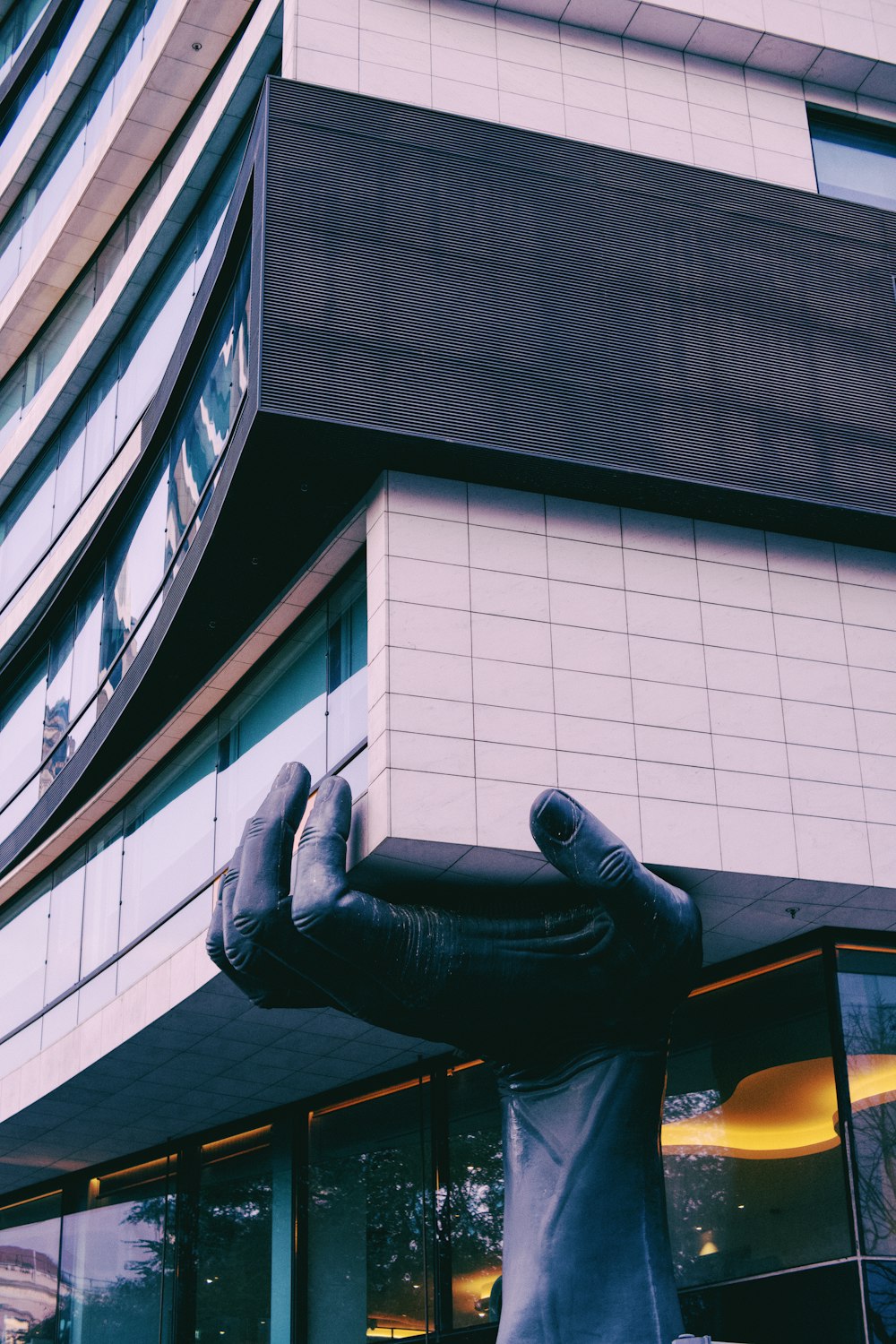 a large inflatable balloon is in front of a building