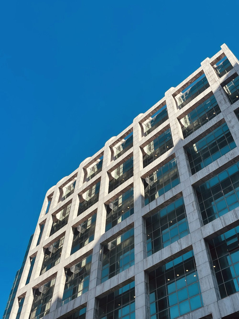 a very tall building with lots of windows