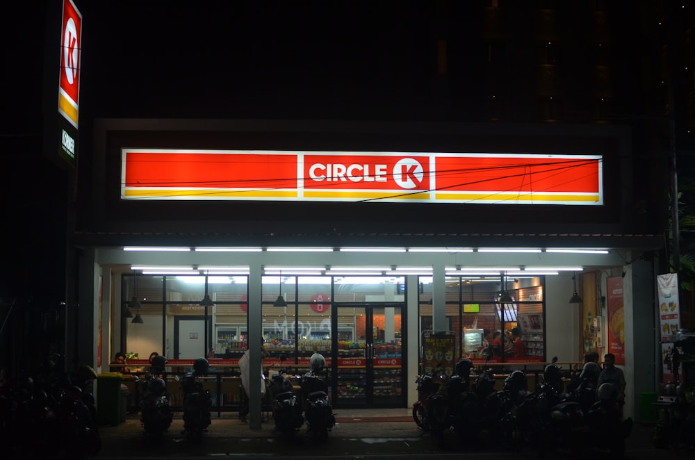 a building with a sign that says circle c on it