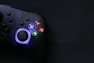 a close up of a video game controller