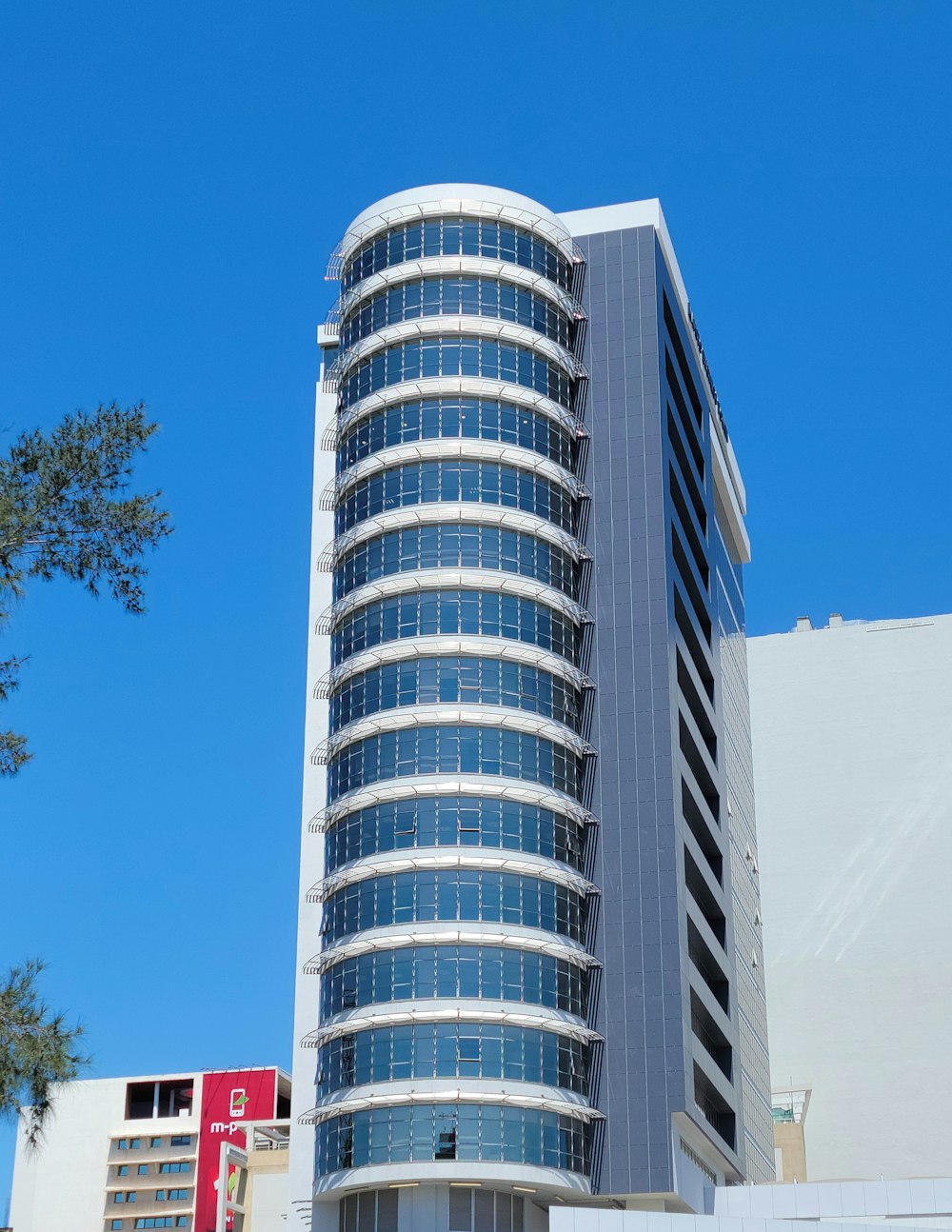 a very tall building with a lot of windows