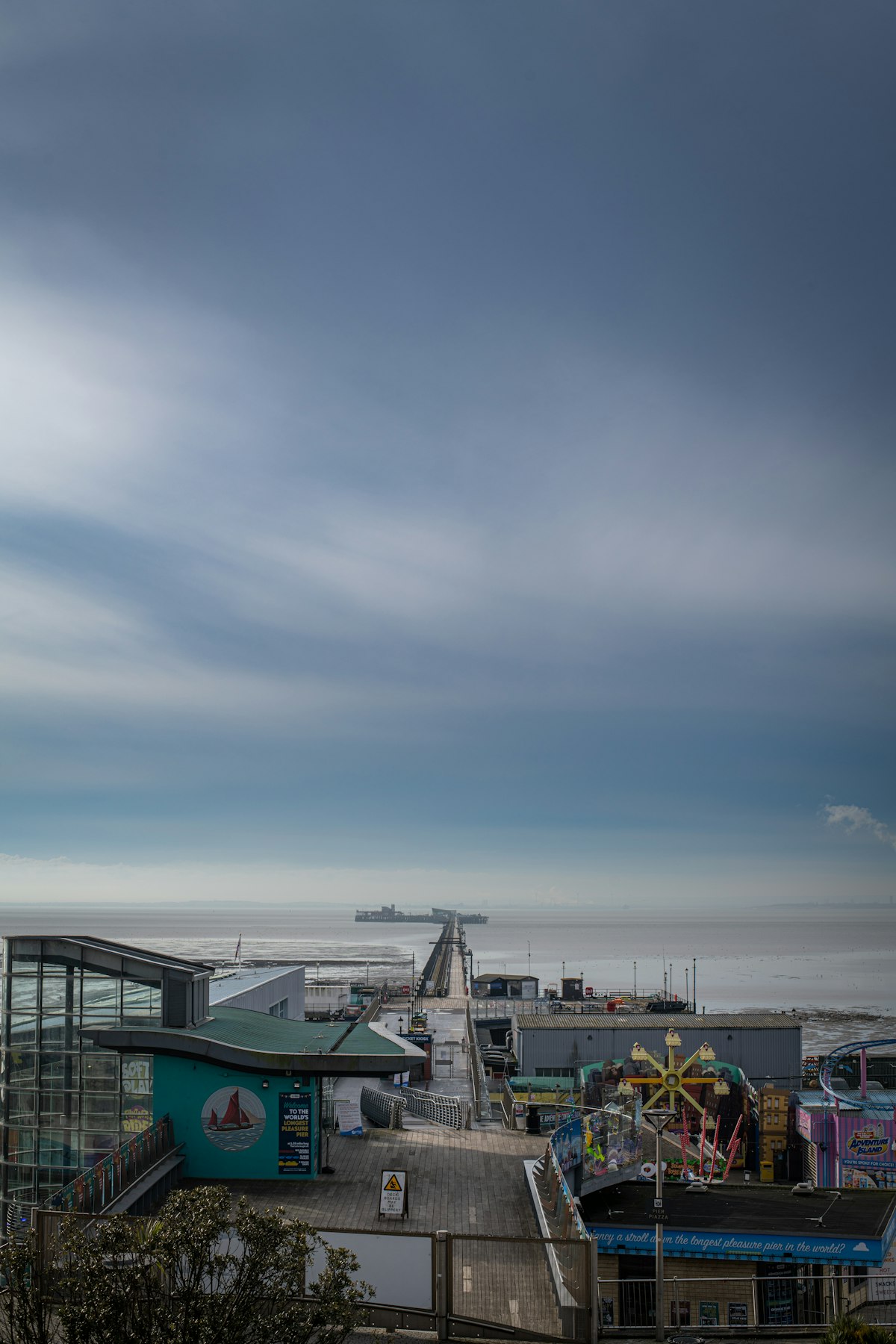 Southend-on-Sea seafront and pier with the estuary beyond