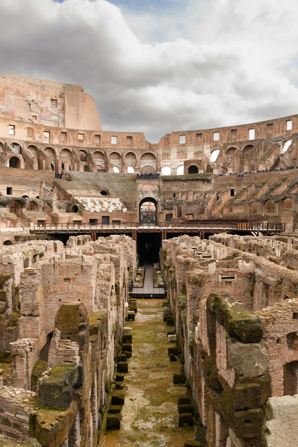 the interior of an ancient roman amphit