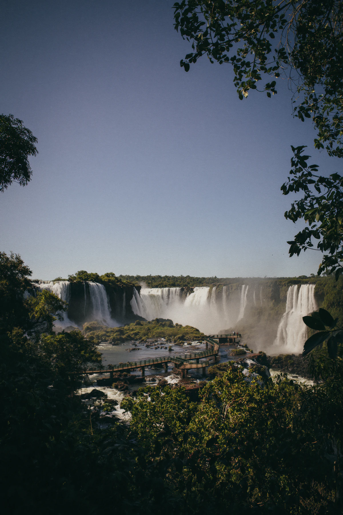Iguazu Falls Foz do Iguacu Brazil aerial panoramic view waterfalls