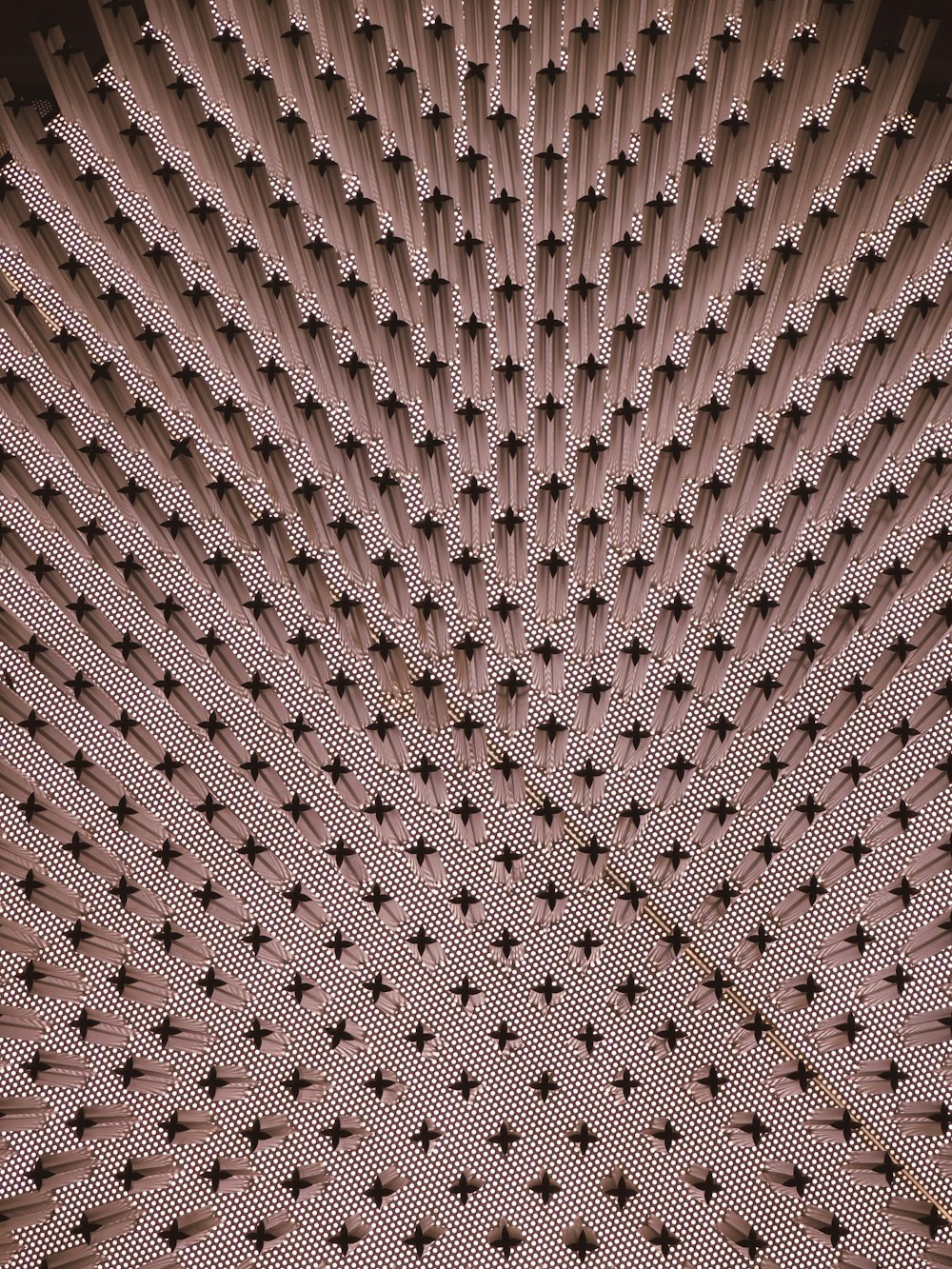 a close up of a pattern made up of stars