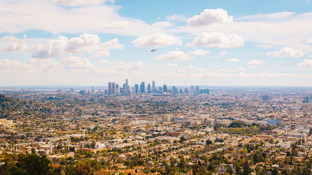 a view of a city from a high point of view