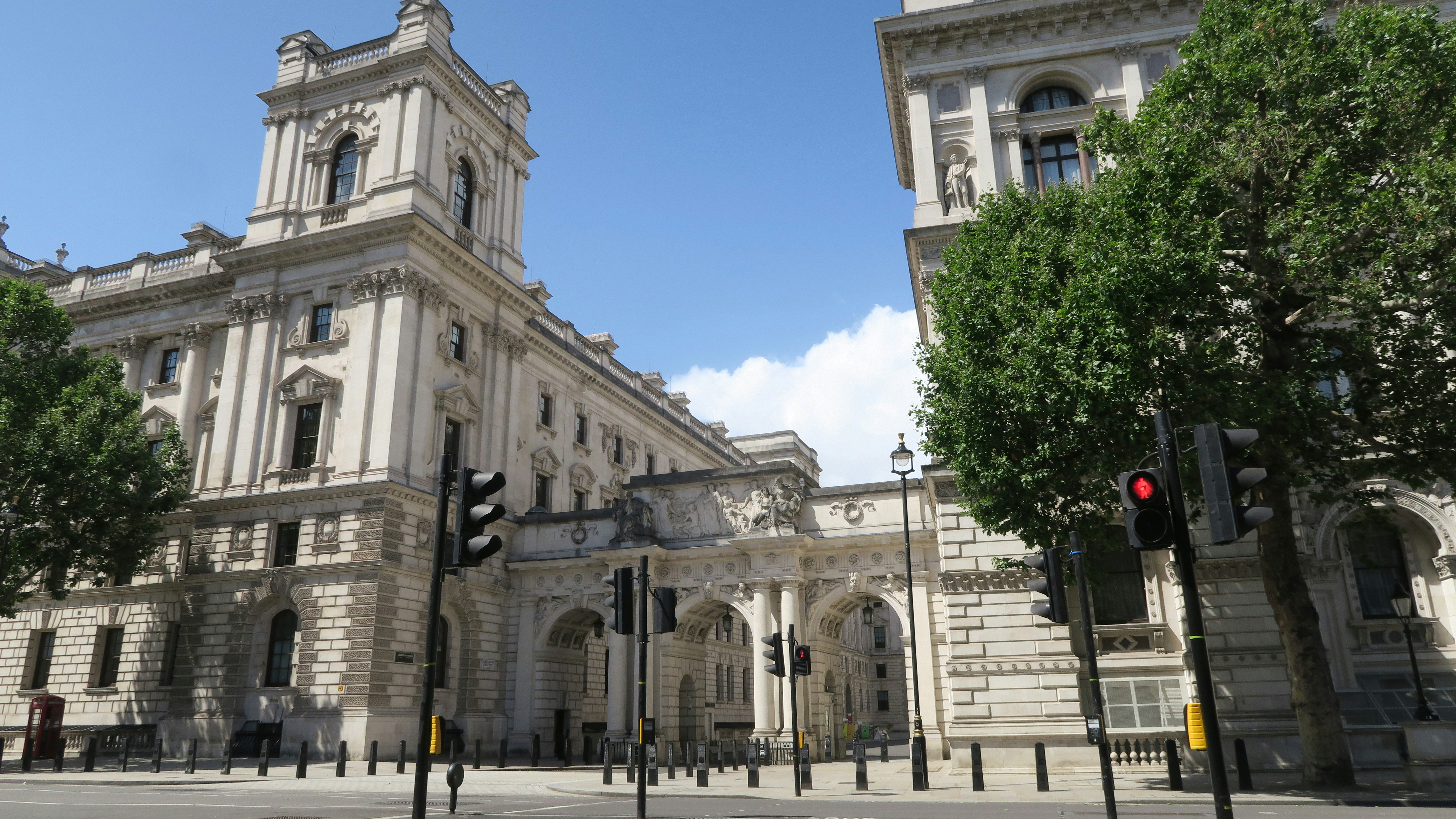 a large building with a clock tower on top of it